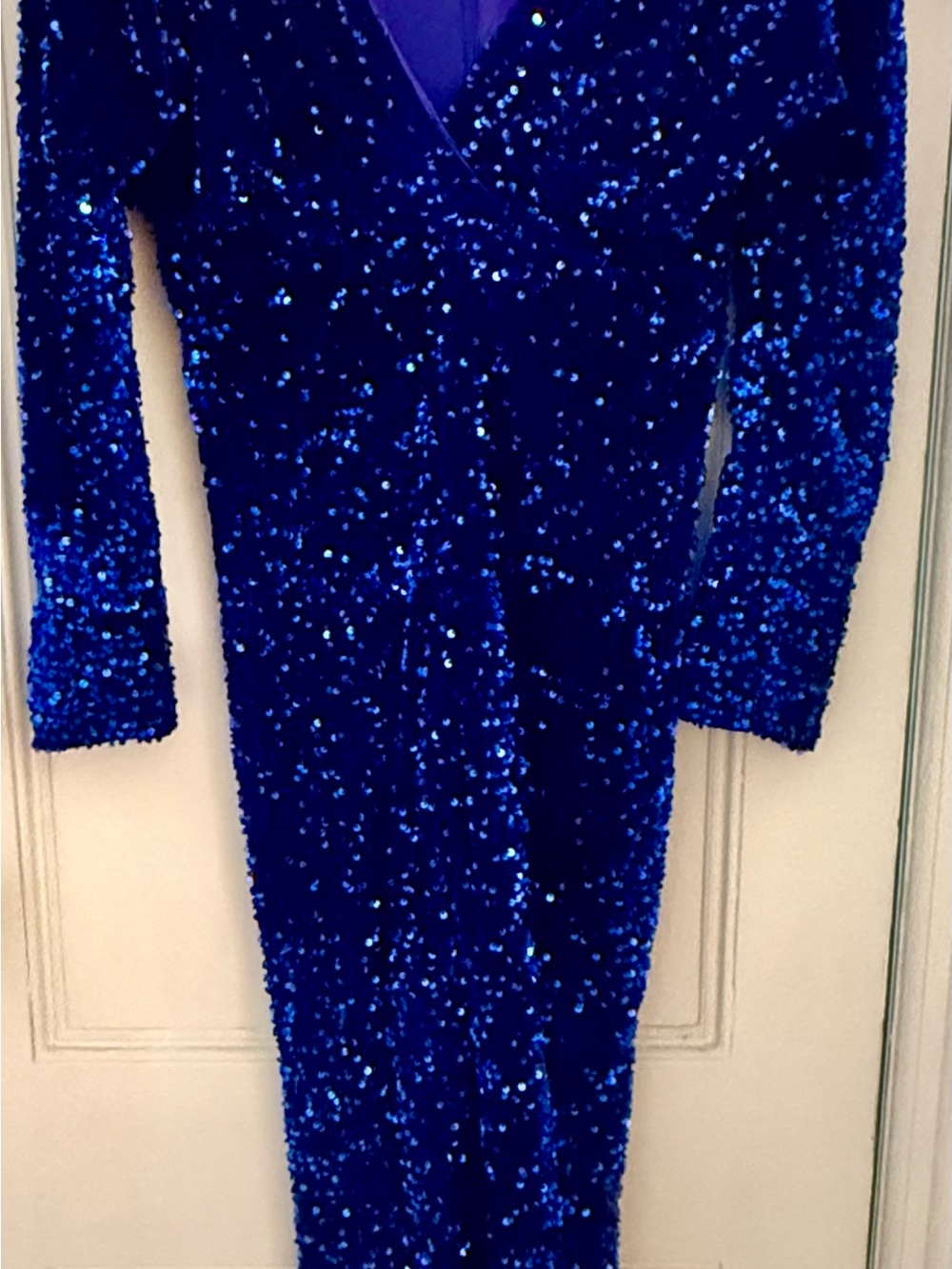 ✨ STUNNING Royal Blue Sequin Long Sleeve Jumpsuit ✨
